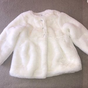 Gymboree Dressed Up White Coat w/Clear Buttons